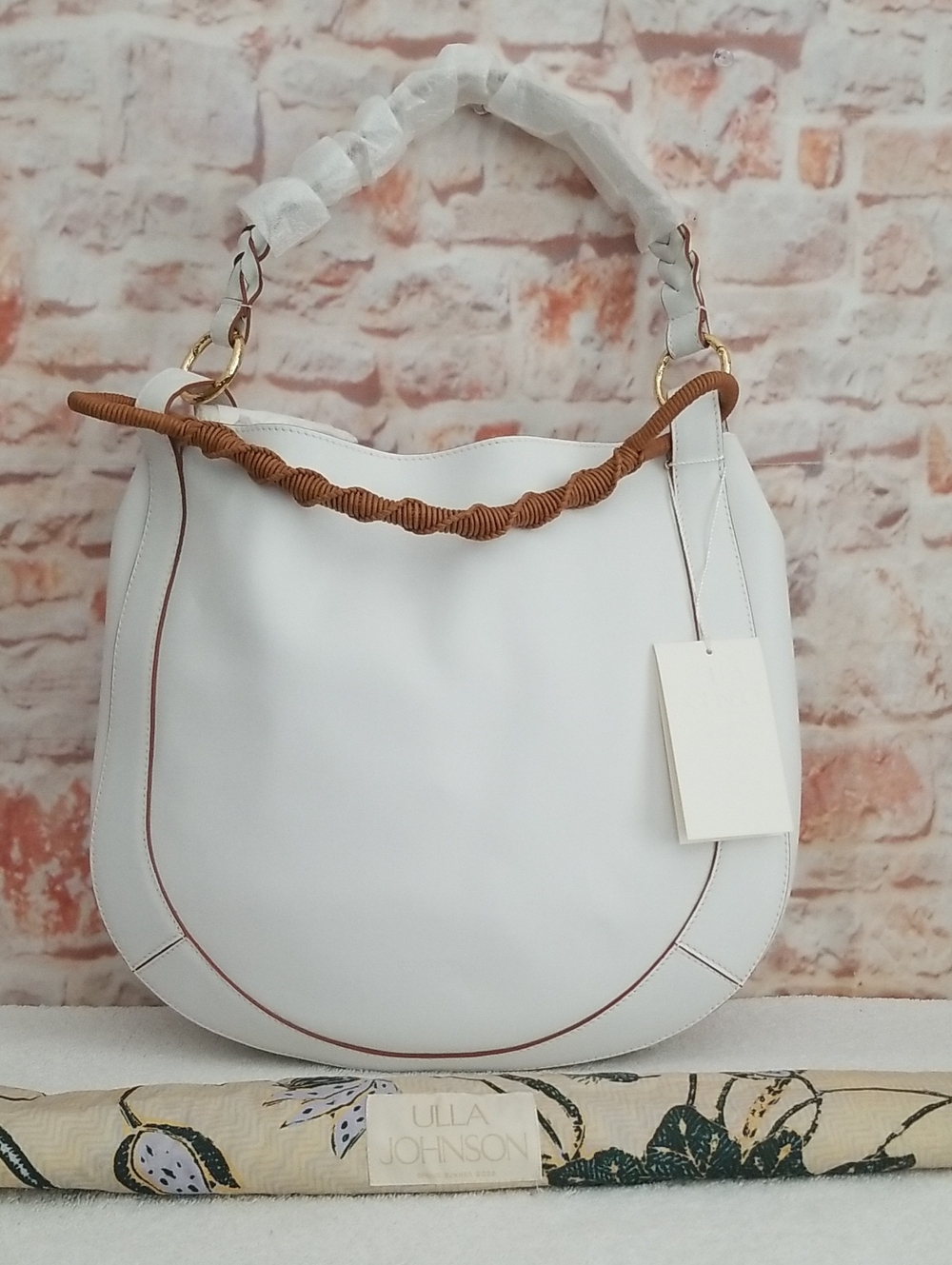 New Ulla Johnson Georgia Calf Leather Hobo Bag